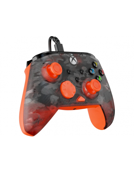 -17148-Xbox Series X - Rematch Core Wired Controller · Ghost Camo Black & Orange-0840454400038