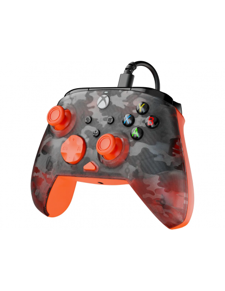 -17148-Xbox Series X - Rematch Core Wired Controller · Ghost Camo Black & Orange-0840454400038
