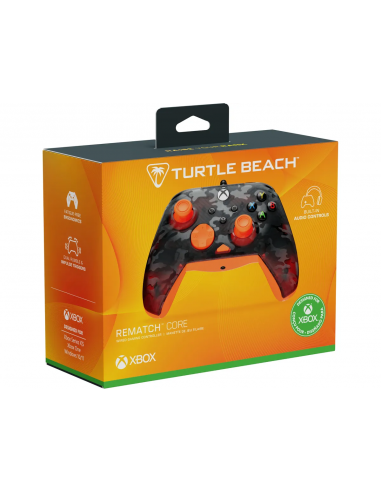 17148-Xbox Series X - Rematch Core Wired Controller · Ghost Camo Black & Orange-0840454400038