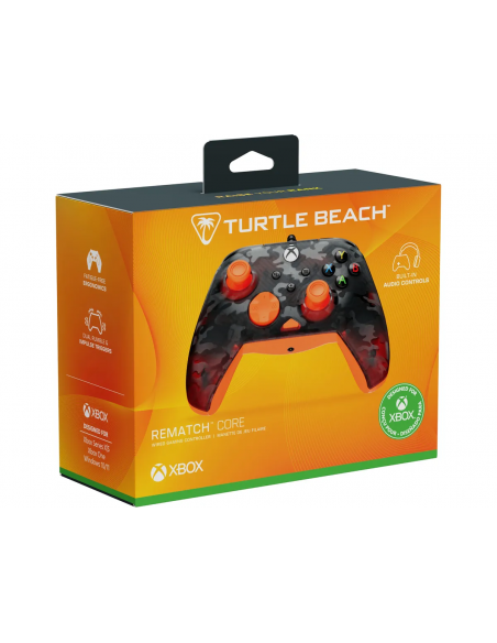 -17148-Xbox Series X - Rematch Core Wired Controller · Ghost Camo Black & Orange-0840454400038