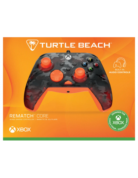 -17148-Xbox Series X - Rematch Core Wired Controller · Ghost Camo Black & Orange-0840454400038