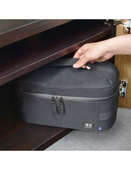 -17312-Switch 2 - Funda Compacta Negra - Hori Switch 2-4961818039971