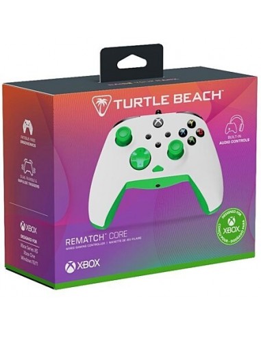 17362-Xbox Series X - Rematch Core Wired Controller · White Green-0840454400052