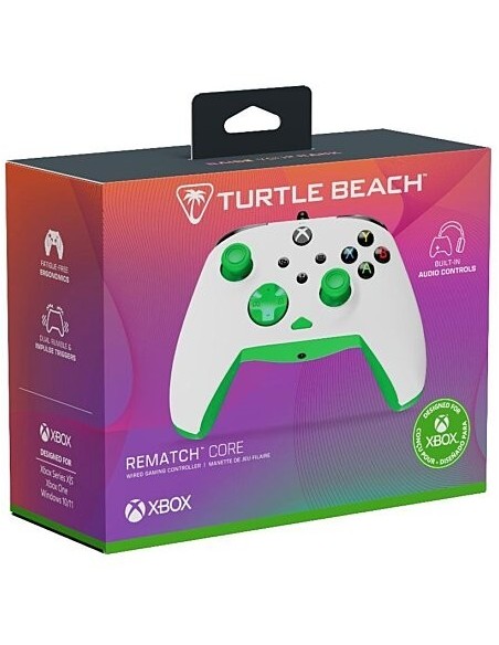 -17362-Xbox Series X - Rematch Core Wired Controller · White Green-0840454400052