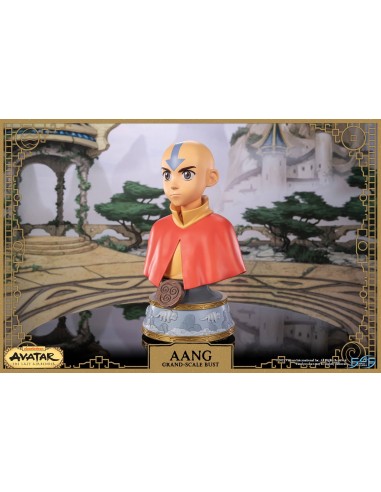 17367-Figuras - Busto Resina Aang Avatar: The Last Airbender First 4 Figures 34cm-5060316627433