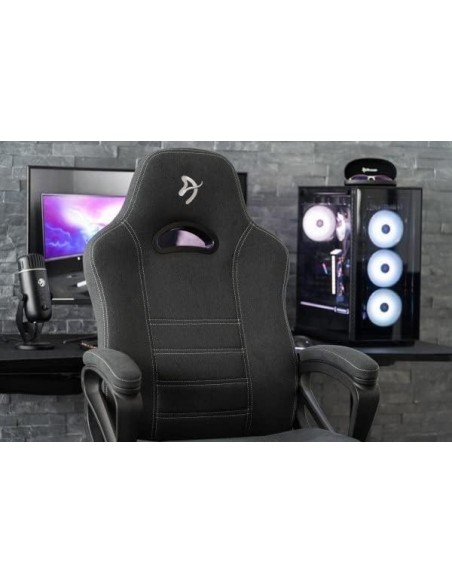 -17573-Silla Gaming - Silla Gaming Arozzi Enzo Woven Fabric Black/Grey -0850009447258