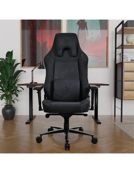 -17572-Silla Gaming - Silla Gaming Arozzi Vernazza Soft Fabric - Pure Black-0850054766298