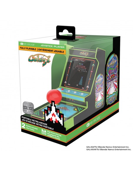 -16761-Retro - Joystick Player Galaga 2 games 3,2 inch-0845620070008