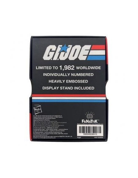 -17649-Merchandising - Placa G.I. Joe: A Real American Hero 1 Limited Edition Ingot 13 cm-5060948296410