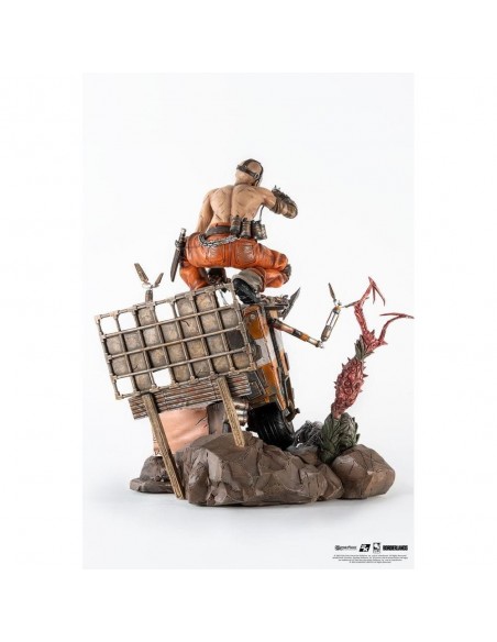 -17642-Figuras - Diorama Resina Psycho & Claptrap Borderlands 3 1/6 Pure Arts 29,5cm-0713929405848