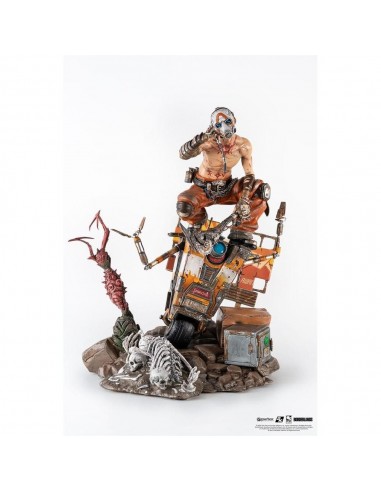 17642-Figuras - Diorama Resina Psycho & Claptrap Borderlands 3 1/6 Pure Arts 29,5cm-0713929405848