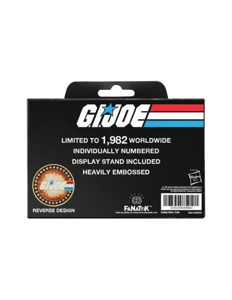 -17638-Merchandising - Moneda G.I. Joe: A Real American Hero 60th Anniversary 24k Gold Plated Coin 13.7 cm-5060948296403