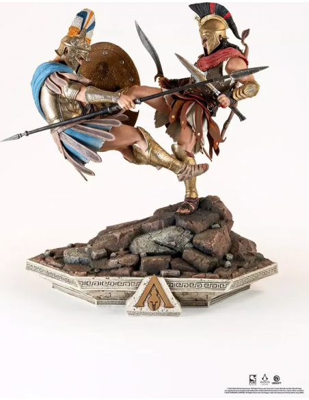 -17815-Figuras - Diorama Resina Alexios Assassin's Creed: Odyssey Spartan Kick 1/6 Pure Arts 40cm-0713929405619