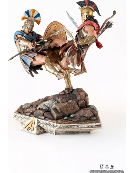 -17815-Figuras - Diorama Resina Alexios Assassin's Creed: Odyssey Spartan Kick 1/6 Pure Arts 40cm-0713929405619