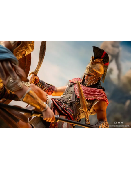 -17815-Figuras - Diorama Resina Alexios Assassin's Creed: Odyssey Spartan Kick 1/6 Pure Arts 40cm-0713929405619