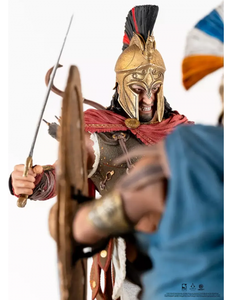 -17815-Figuras - Diorama Resina Alexios Assassin's Creed: Odyssey Spartan Kick 1/6 Pure Arts 40cm-0713929405619