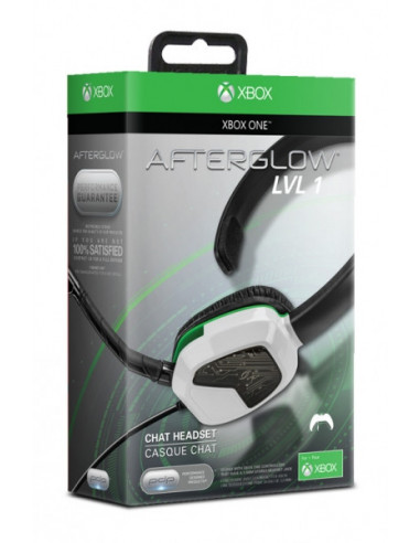 1435-Xbox One - Mono Auricular Chat Afterglow LVL1 Blanco-0708056058876