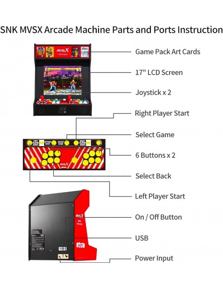 -17850-Retro - UNICO MVSX Arcade Home-0860004336204