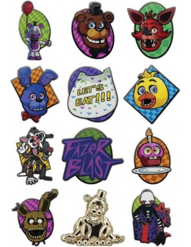 17842-Merchandising - CDU Five Nights at Freddy's Display 12 Pin Badges-5060948295888