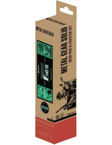 -16868-Merchandising - Alfombrilla Metal Gear Solid XL Escritorio Pad & Coaster Set 80x30 cm-5060948293563