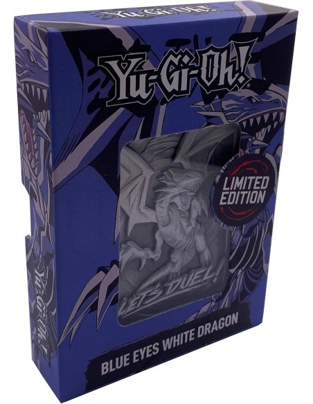-16322-Merchandising - Yu-Gi-Oh! Limited Edition Blue Eyes White Dragon Metal Card-5060662465208