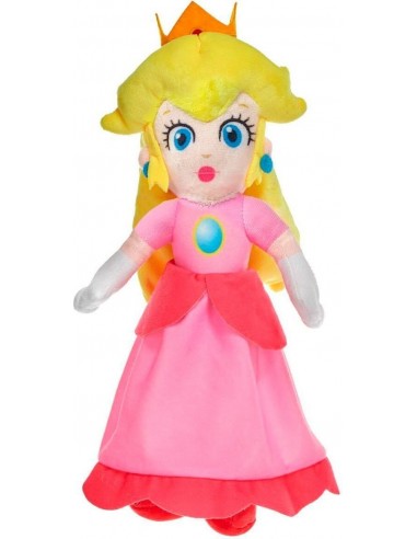 15102-Peluches - Peluche Super Mario - Princess Peach 20 cm-9506454473618