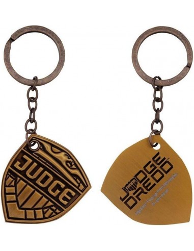 18014-Merchandising - Llavero Insignia 2000 AD Juez Dredd Edición Limitada Fanattik -5060948297097