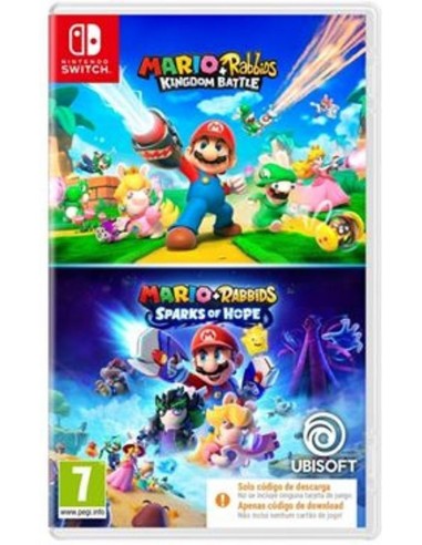 17997-Switch - Mario & Rabbids Double Pack - CIB-3307216305613