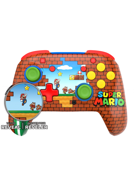 -18120-Switch - Rematch Wireless Controller Mario Bricks Reveal-0840454400816