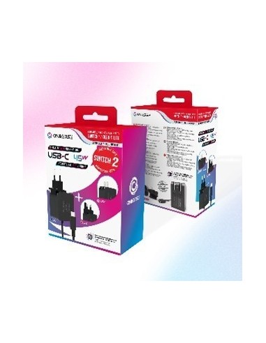18293-Multi Plataforma - Oniverse - International Fast Charger 45W Black (Switch - Steam Deck - Android - Pc)-3701417802917