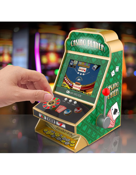 -18360-Retro - Casino Player Casino Portable Gaming System-0845620039456