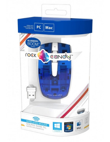 1684-PC - Raton Wireless Rock Candy Azul PC Mac-0708056054816