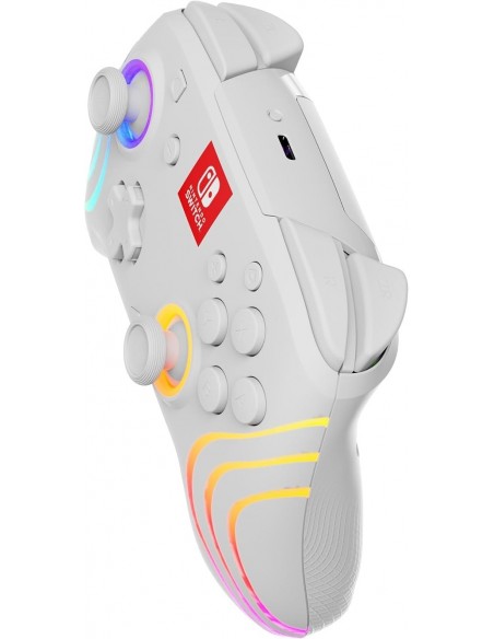 -18201-Switch 2 - Afterglow Wave Wireless Controller White-0840454402353