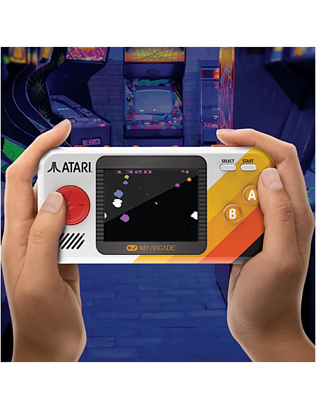 -18344-Retro - Pocket Player Pro + Travel Case Atari Portable Gaming System With Case-0845620071463