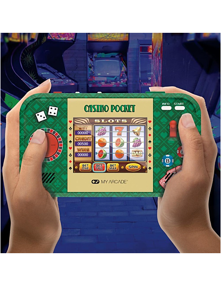 -18341-Retro - Casino Pocket Casino Portable Gaming System-0845620039463