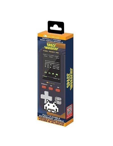 -18340-Retro - Pixel Pocket Pro Space Invaders Portable Gaming System-0845620071333