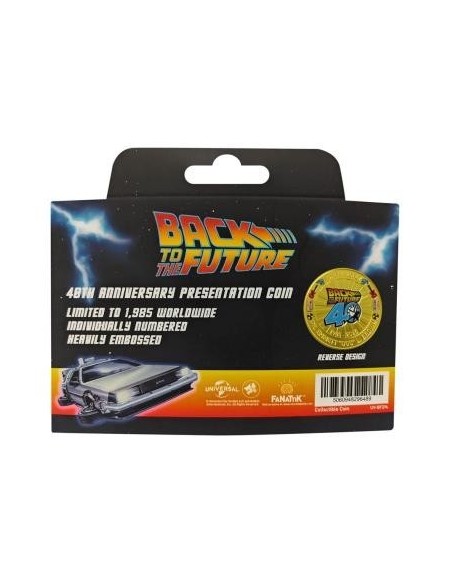 -18010-Merchandising - Réplica Moneda Regreso al Futuro 40 Aniversario Fanattik Edición Limitada-5060948296489