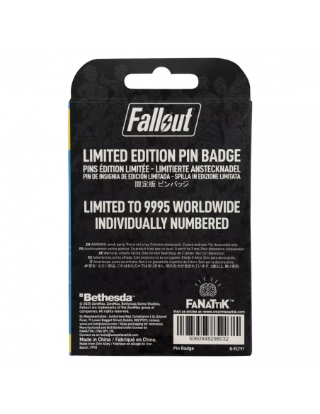 -18008-Merchandising - Pin Charisma Boy Fallout Edición Limitada Fanattik-5060948298032
