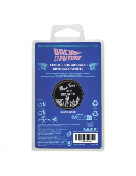-18006-Merchandising - Réplica Moneda Marvin & Berry Regreso al Futuro Edición Limitada Fanattik-5060948298148