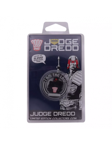18004-Merchandising - Réplica Moneda Mega-City One 2000 AD Juez Dredd Edición Limitada Fanattik-5060948297066