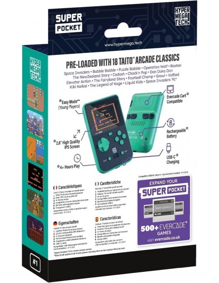 -18500-Retro - Consola Blaze Evercade Taito Super Pocket-5060990240201