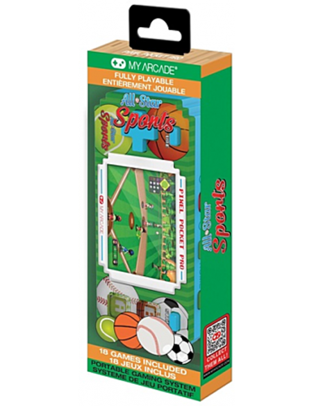 -18354-Retro - Pixel Pocket Pro All-Star Sports Portable Gaming System-0845620039449