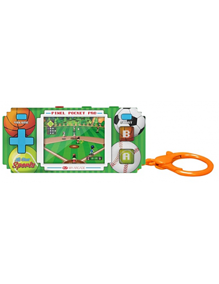 -18354-Retro - Pixel Pocket Pro All-Star Sports Portable Gaming System-0845620039449