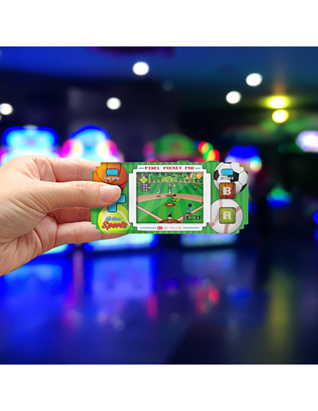 -18354-Retro - Pixel Pocket Pro All-Star Sports Portable Gaming System-0845620039449