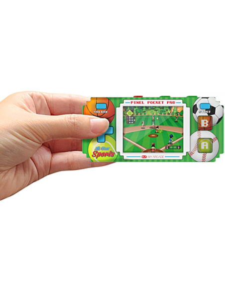 -18354-Retro - Pixel Pocket Pro All-Star Sports Portable Gaming System-0845620039449