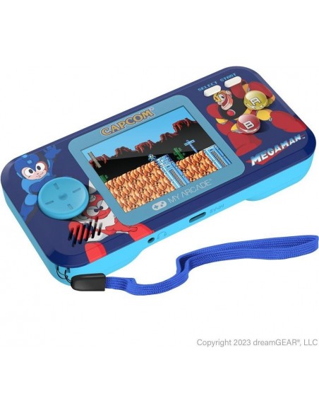 -18347-Retro - Pixel Pocket Pro Mega Man Portable Gaming System-0845620071401