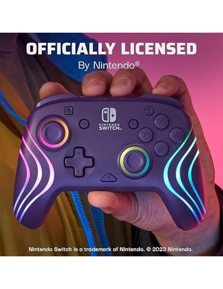 -18189-Switch 2 - Afterglow Wave Wireless Controller Purple-0840454402346