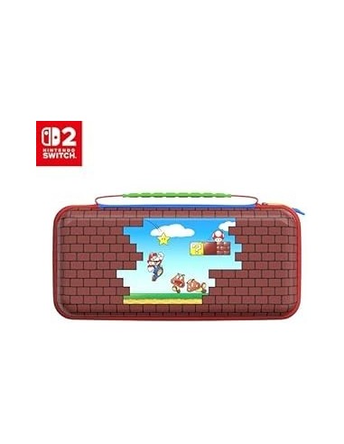 18190-Switch 2 - Funda Playtrek Travel Case Mario Bricks-0840454402414