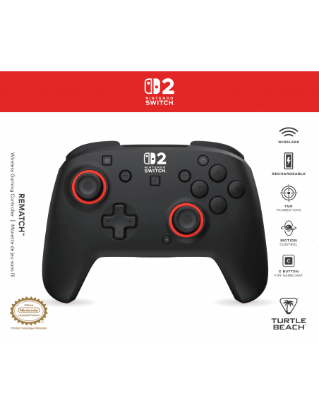 -18188-Switch 2 - Rematch Wireless Controller Black-0840454402315