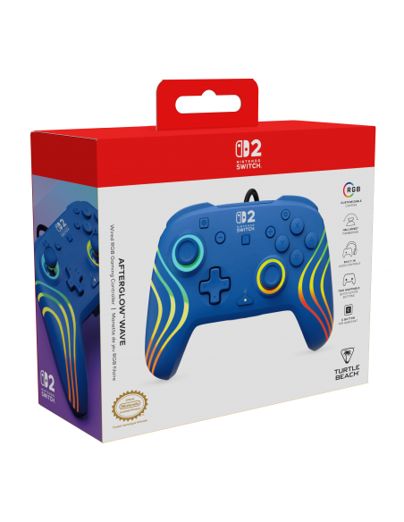 -18200-Switch 2 - Afterglow Wave Wired Controller Blue-0840454402285